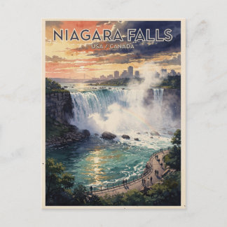 Niagara Falls USA Kanada Vintage Vykort