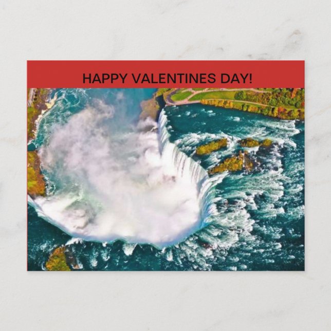 Niagara Falls valentines dayvykort Helg Vykort (Framsida)