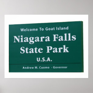 Niagara Falls välkomstskylt Poster