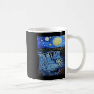 Niagara Falls - Van Gogh-stil - Stjärnklar natt  Kaffemugg