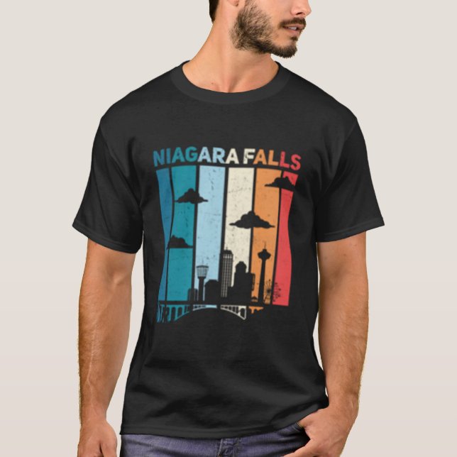 Niagara Falls vattenfall Kanada Niagara Falls T Shirt (Framsida)