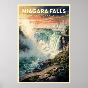 Niagara Falls Vintage Resa Poster