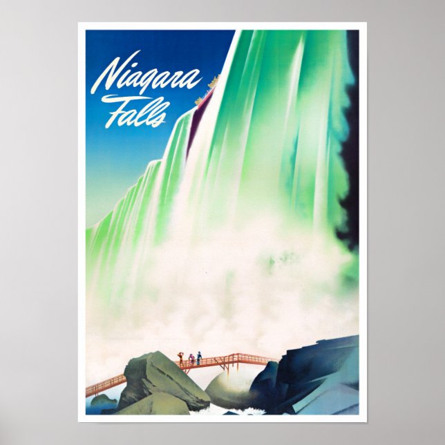 Niagara Falls vintage resor poster (Framsidan)