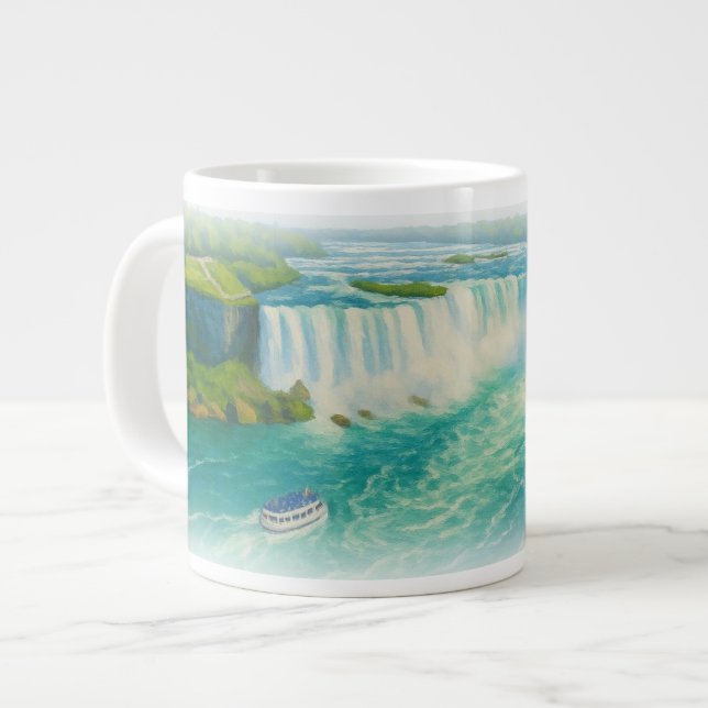 NIAGARA FALLS - vy Jumbo Mugg (Framsida vänster)