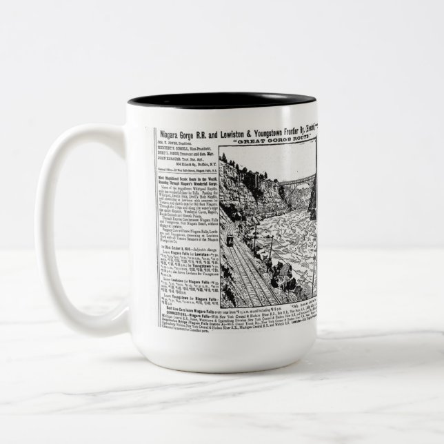 Niagara Gorge Railroad         Två-Tonad Mugg (Vänster)