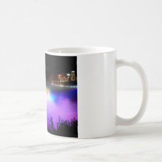 Niagara-Nedgång-under-floodlights-på-natt Kaffemugg