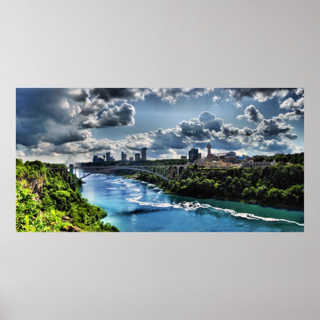 Niagara River / Rainbow Bridge Poster (Framsidan)