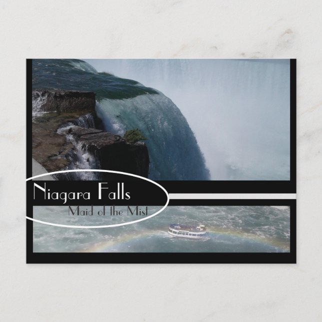 Niagra Falls Maid från Mist Vykort (Framsida)