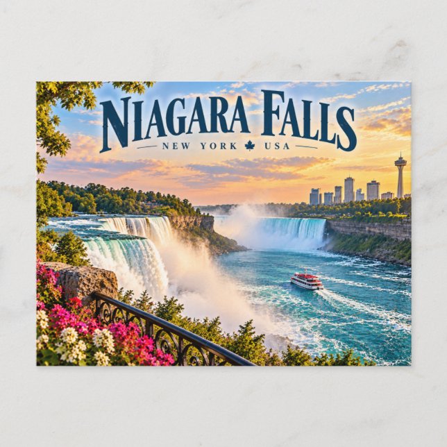 Niagra Falls Vykort (Framsida)