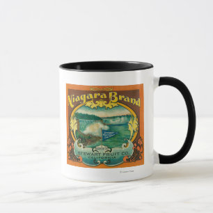 Niagra orange etikett mugg