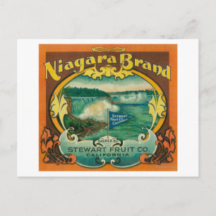 Niagra Orange Label Vykort