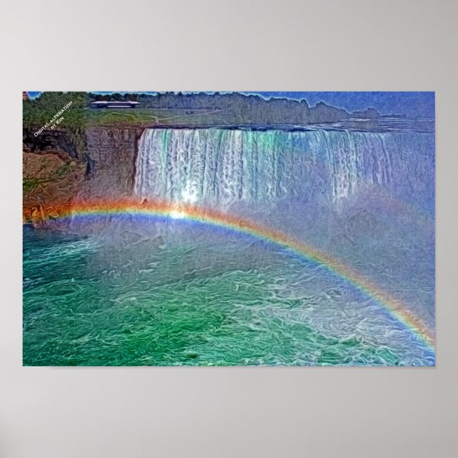 Niagra vattenfall regnbåge poster (Framsidan)