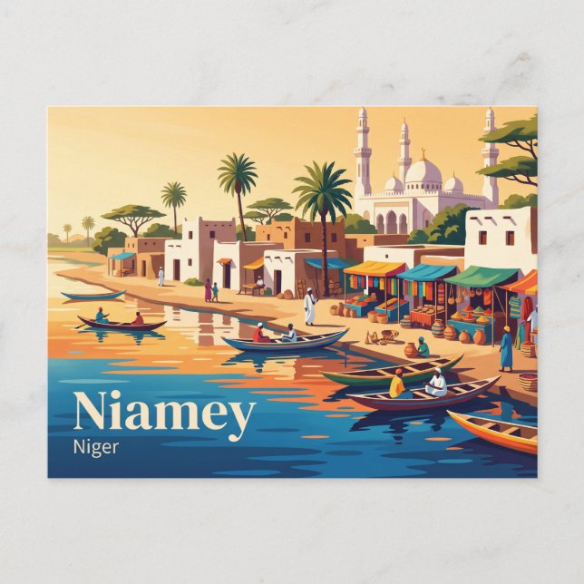 Niamey, Niger Vykort (Framsida)