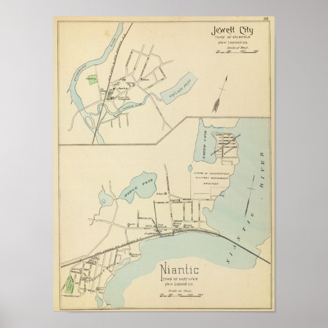 Niantic, Jewett City Poster (Framsidan)