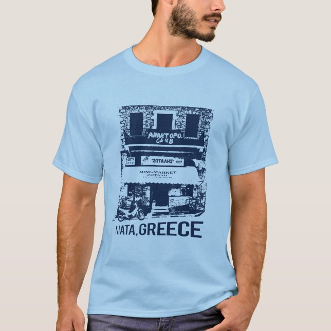 Niata Zotali manar T-tröja (tända - blått), Tee (Framsida)