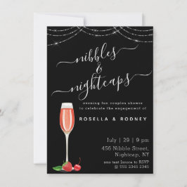 Nibbles Nightcap Budget Par Shower-inbjudan Inbjudningar