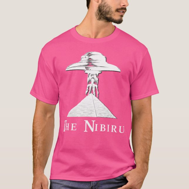 Nibiru Planet X Alien Ufo Pyramid T Shirt (Framsida)