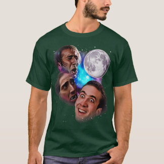 Nic Cage Howl vid Måne T Shirt