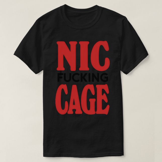 Nic Cage T Shirt (Design framsida)