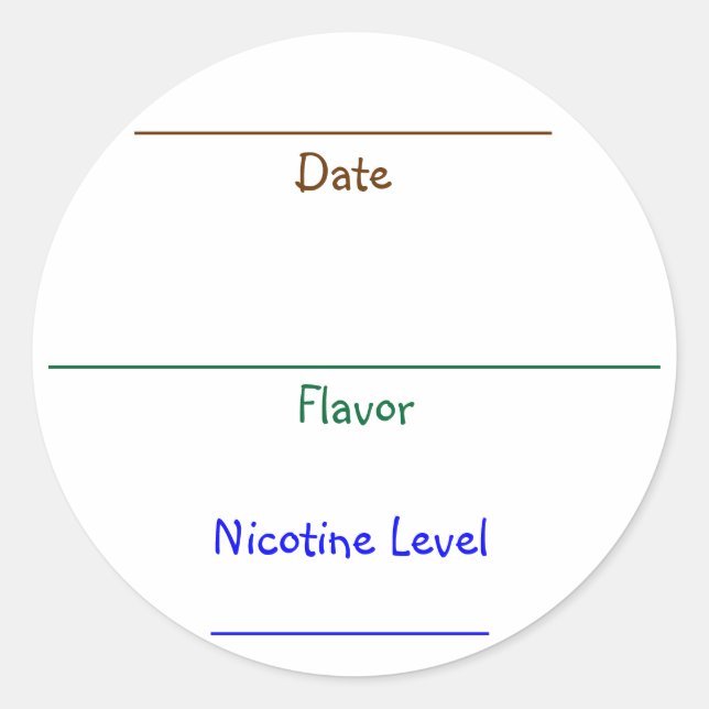 Nic-Fruktsaft etiketter (Framsida)