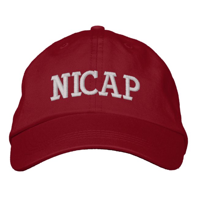 NICAP-logotyp | Paranormal forskningsbasebollmössa Broderad Keps (Framsida)