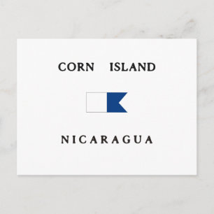 Nicaragua Alpha Dive Flagga Vykort