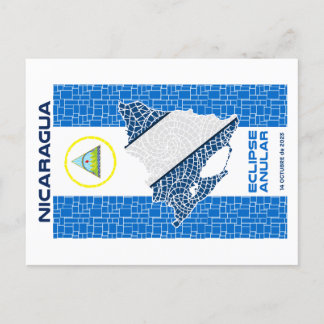 Nicaragua Annular Eclipse Postcard Vykort