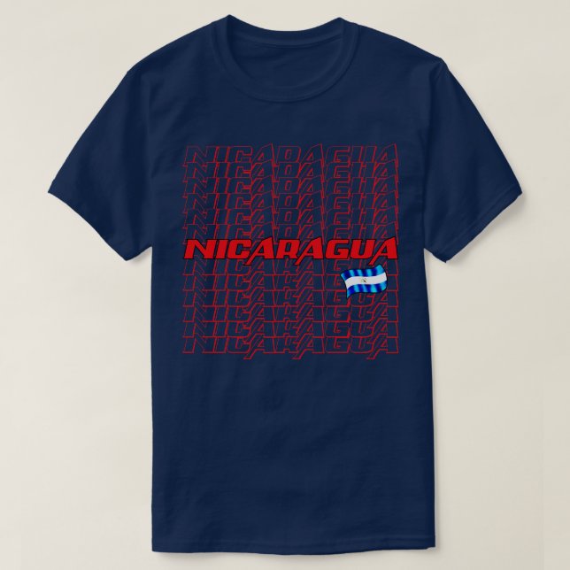 Nicaragua Cascade text 1 T Shirt (Design framsida)