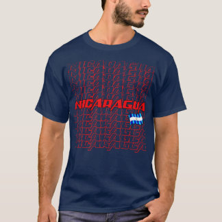 Nicaragua Cascade text 1 T Shirt