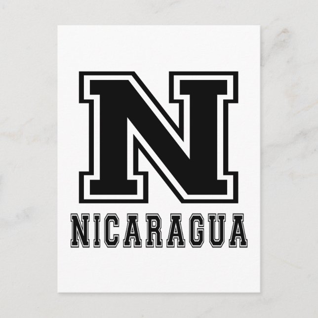 Nicaragua-design Vykort (Framsida)