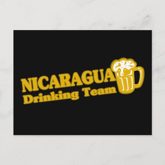 Nicaragua Drinking Team Vykort (Framsida)
