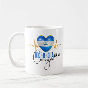 Nicaragua En mi Corazon Nicaraguan Pride Kaffemugg