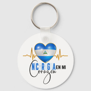 Nicaragua En mi Corazon Nicaraguan Pride Nyckelring