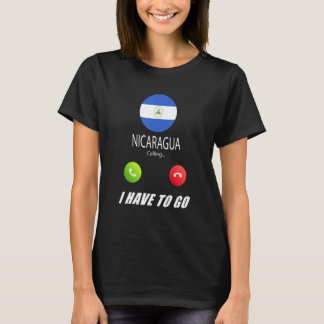 Nicaragua Flag Souvenir Nicaragua Is Calling Is Ca T Shirt