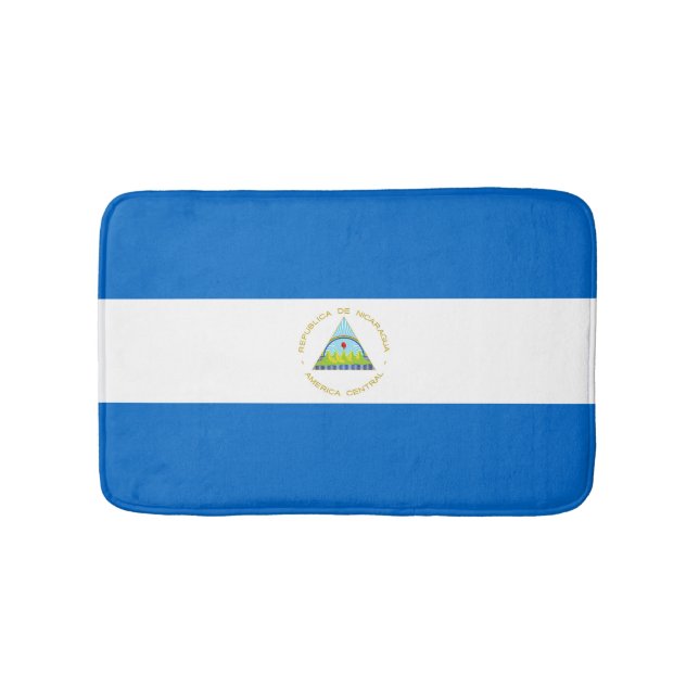 Nicaragua flagga badrumsmatta (Framsidan)