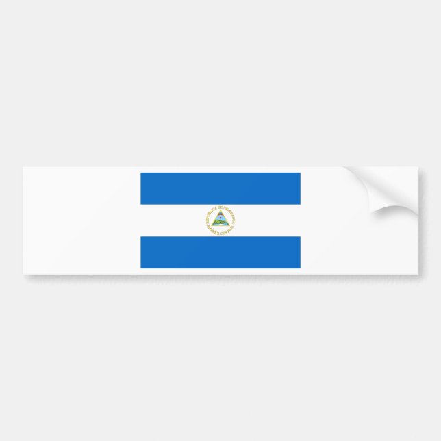Nicaragua flagga bildekal (Framsidan)