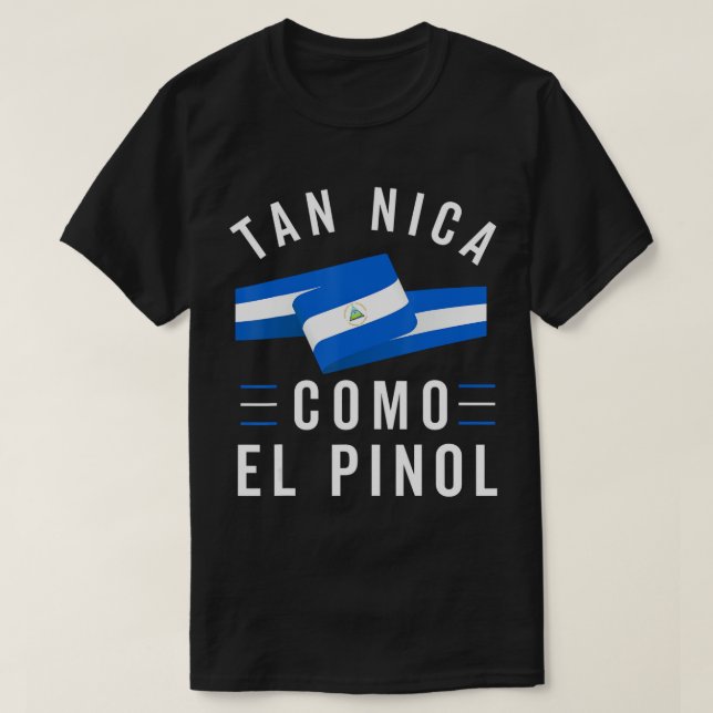 Nicaragua Flagga Camiseta Nicaraguan Nicoya Pinole T Shirt (Design framsida)