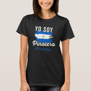 Nicaragua Flagga Camiseta Nicaraguan Soy Pinolero T Shirt