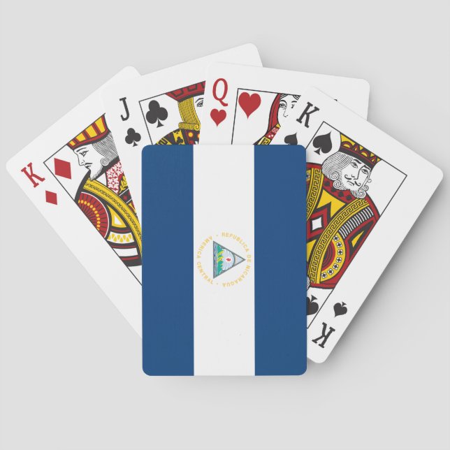 Nicaragua flagga casinokort (Baksidan)
