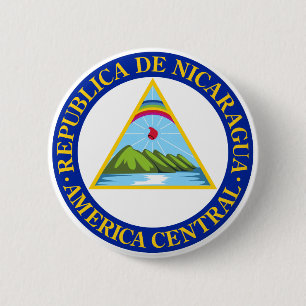 NICARAGUA - flagga/emblem/vapensköld/symbol Knapp