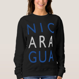 Nicaragua flagga Färgglatt semesterpresent Nicarag T Shirt