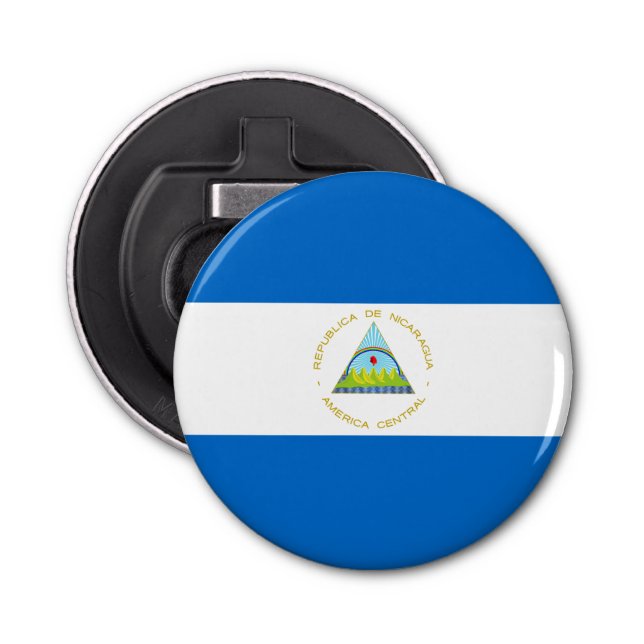 Nicaragua flagga flasköppnare (Framsidan)
