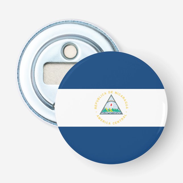 Nicaragua flagga flasköppnare (Framsidan)