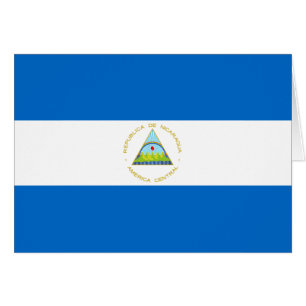 Nicaragua Flagga Hälsningskort