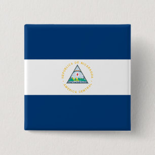 Nicaragua Flagga Knapp