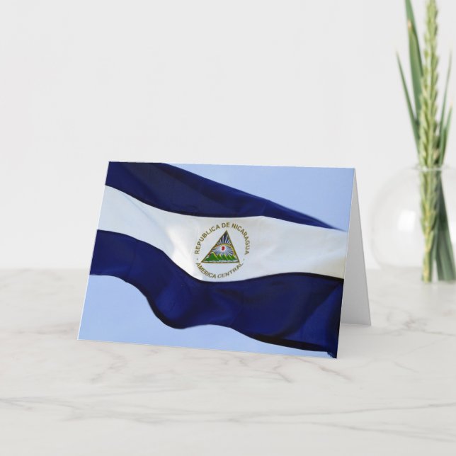 nicaragua flagga kort (Framsida)