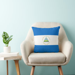 Nicaragua flagga kudde