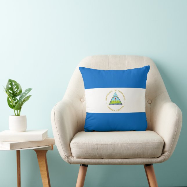 Nicaragua flagga kudde (Stol)