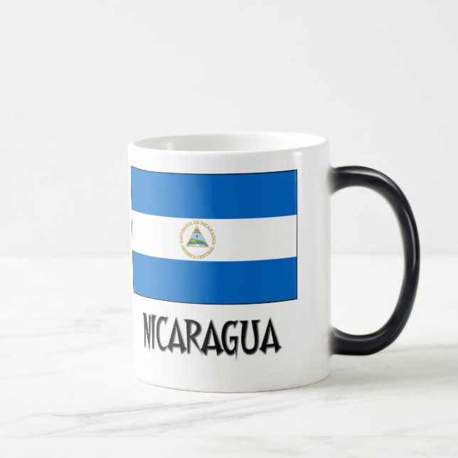 Nicaragua flagga magisk mugg (Höger)