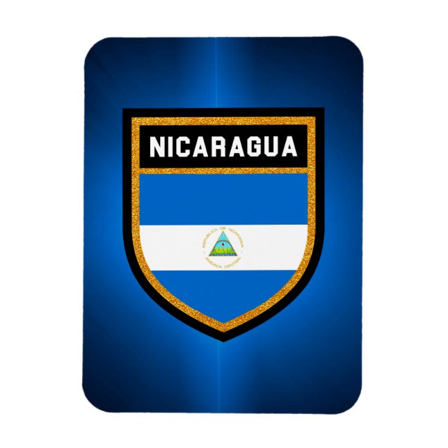 Nicaragua Flagga Magnet (Vertikal)